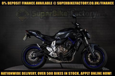 2015 15 YAMAHA MT-07 700CC 0% DEPOSIT FINANCE AVAILABLE