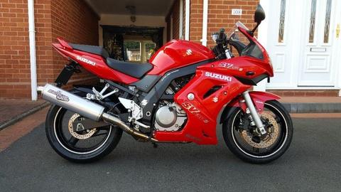 A Suzuki SV650S in good condition, dry miles only, 3 owners from new, FSH