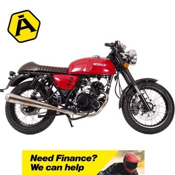 Herald Motor Co. Cafe 125 E4 - New for 2018 - Available now at Avon Motorcycles