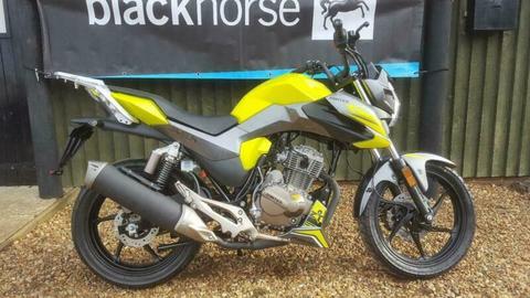 Zontes Javalin 125 125cc motorcycle learner legal 24 months warranty YELLOW