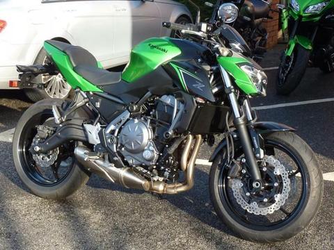 KAWASAKI Z650 2018 MODEL CANDY LIME GREEN/METALLIC SPARK BLACK