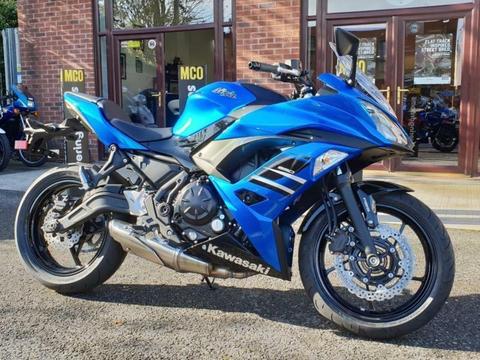 KAWASAKI NINJA 650 2018 MODEL CANDY PLASMA BLUE/EBONY