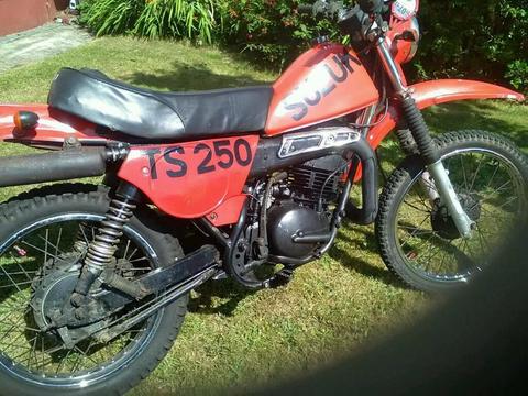 TS 250 er 1982 classic motorcycle