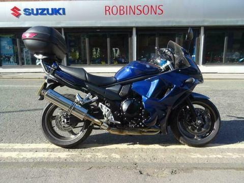 2011 61 Plate SUZUKI GSX1250 FA in Blue 19100 miles with top box