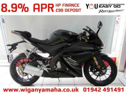 YAMAHA YZF-R125 ABS, 68 REG 0 MILES, 125cc SPORTS, LOW RATE FINANCE AVAILABLE