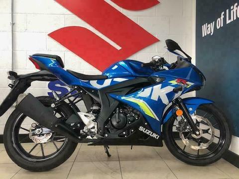 2018 SUZUKI GSXR125 Sports Learner Legal only 127 miles